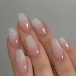 oft ombre nail extension full set applied at home by a professional ladies nail salon near me Dubai
