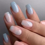 Professional French & Ombre rebalance on hands at home