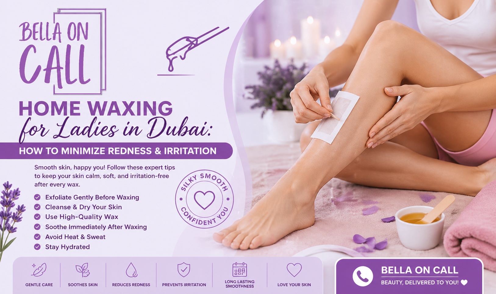 home-waxing-ladies-dubai-reduce-redness-irritation-tips